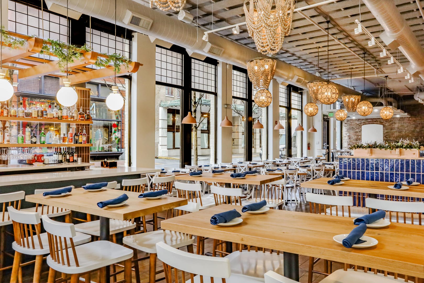 Inside restaurant view of Tupelo Honey Cafe