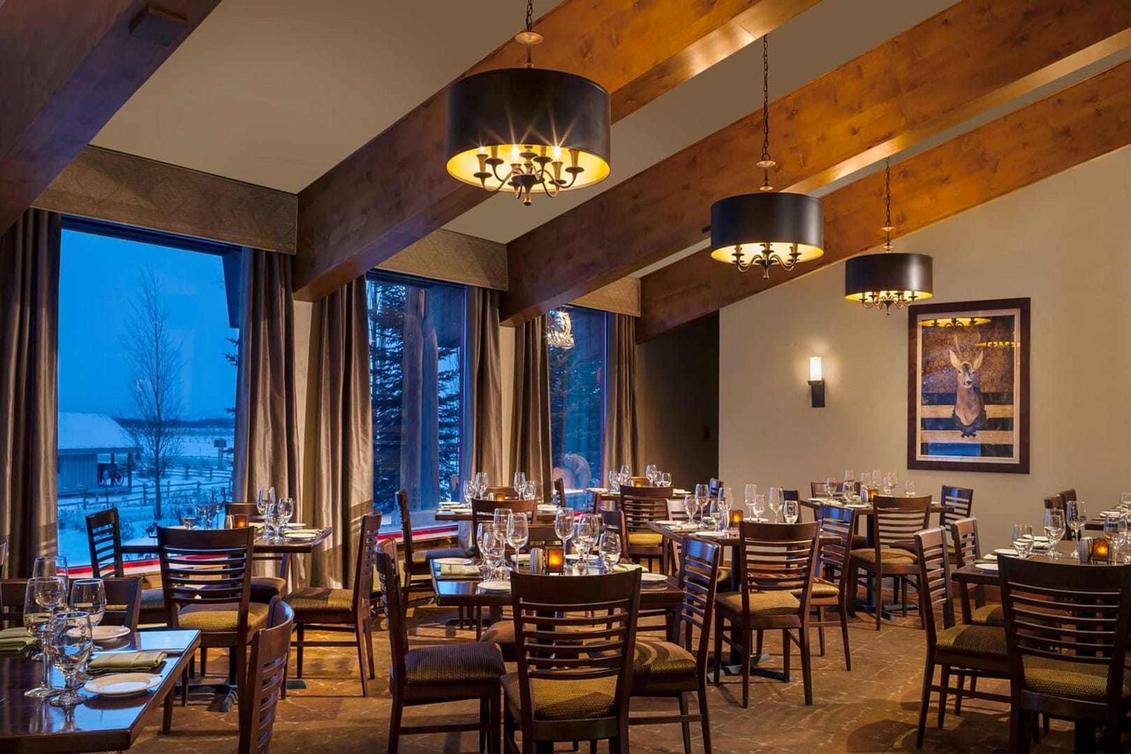 Inside restaurant view of Gamefish Restaurant