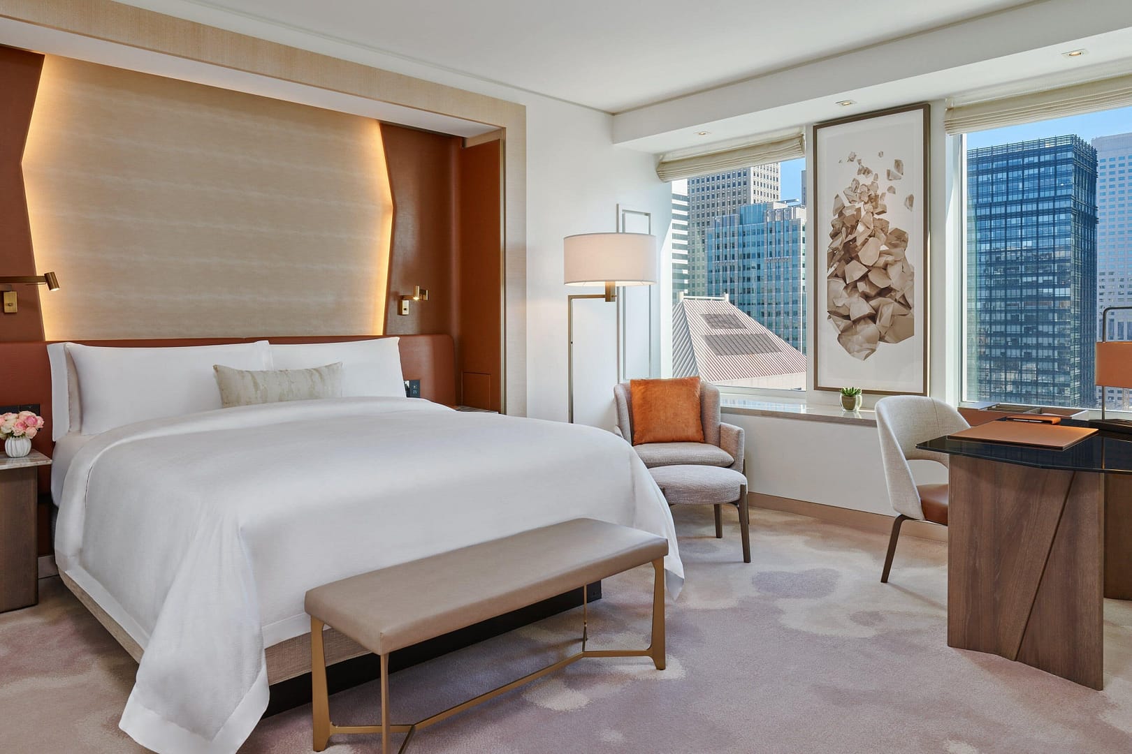 Bedroom view of The St. Regis San Francisco