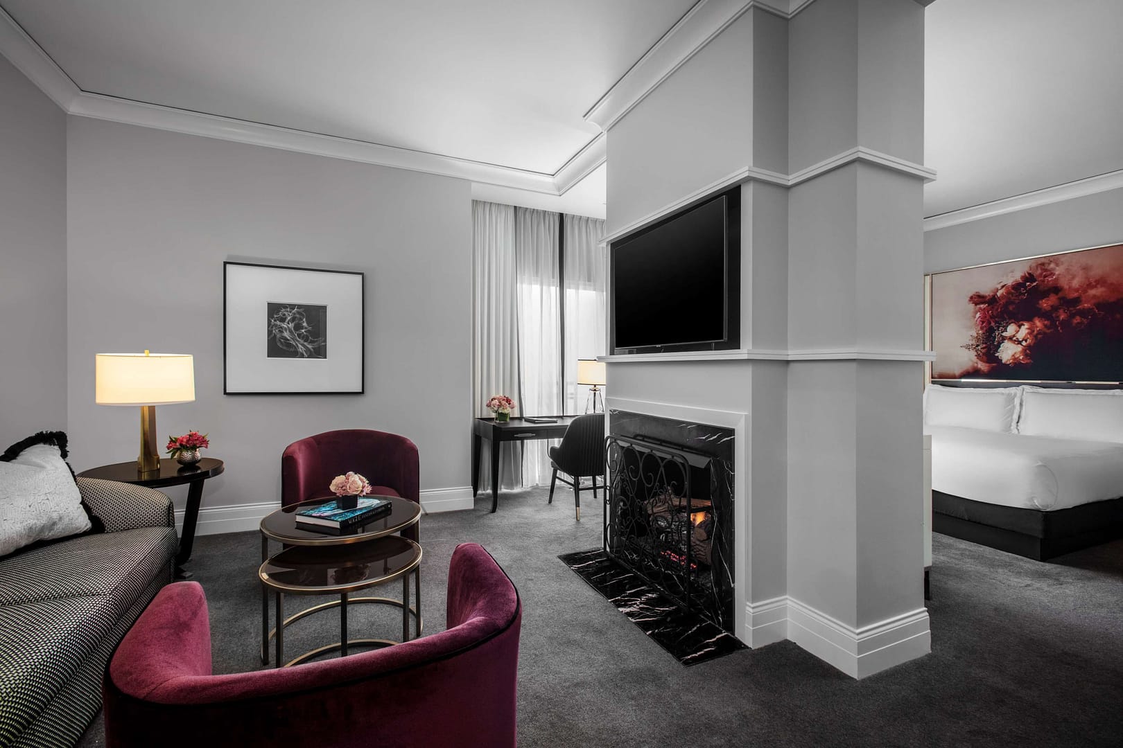 Bedroom view of Waldorf Astoria Chicago