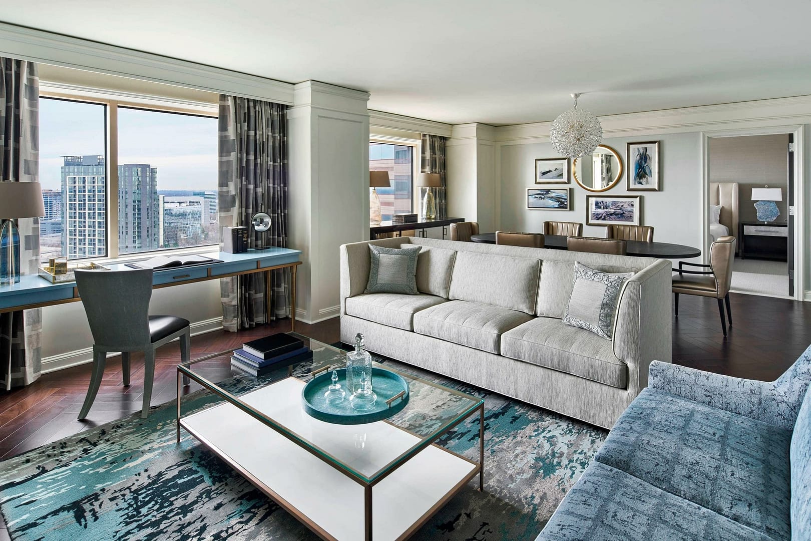 Living room view of The Ritz-Carlton, Tysons Corner