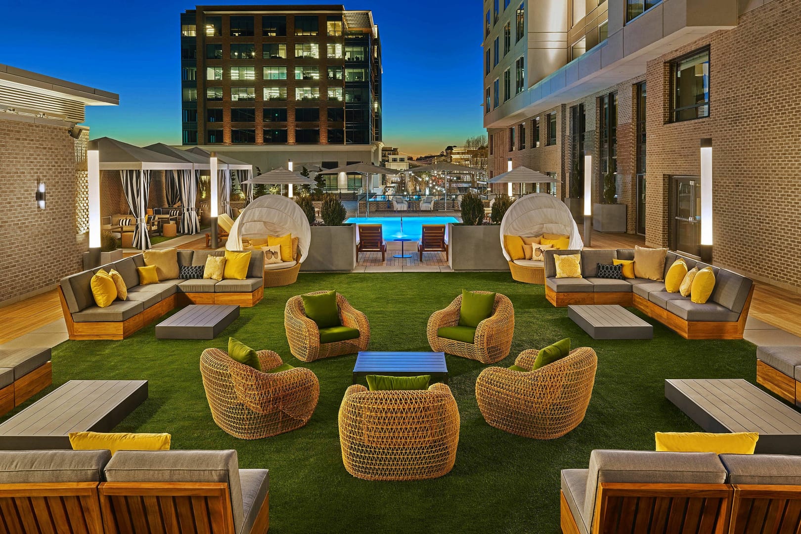 Patio view of The Hotel at Avalon, Autograph Collection