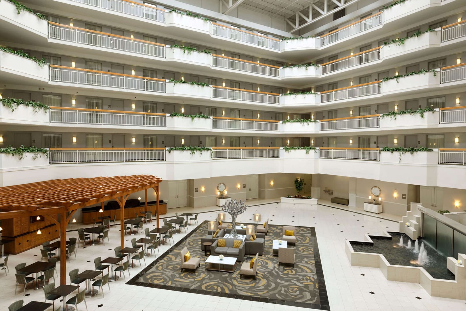 Lobby view of Embassy Suites by Hilton Newark Wilmington South