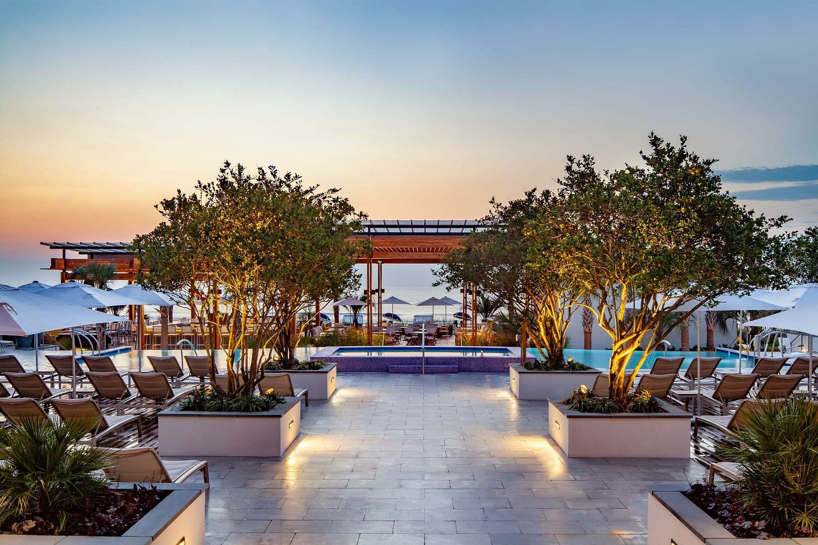 Beach view of The Historic Cavalier Hotel and Beach Club, Autograph Collection