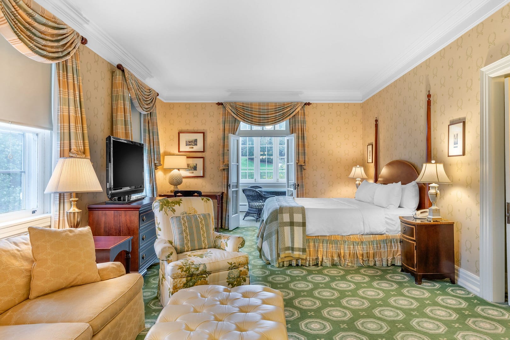 Bedroom view of The Omni Homestead Resort