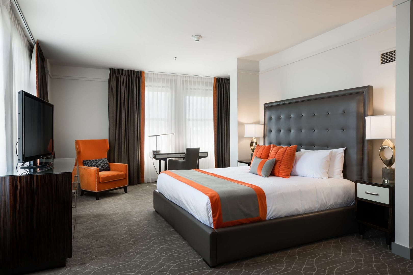 Bedroom view of Colcord Hotel Oklahoma City, Curio Collection by Hilton