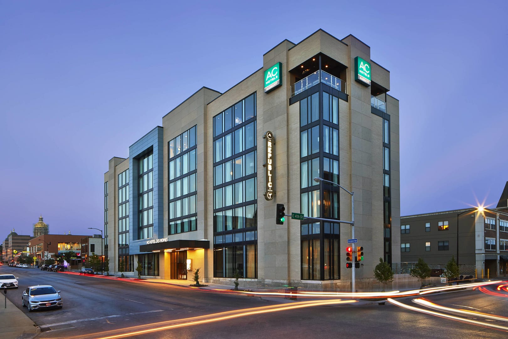 Building view of AC Hotel by Marriott Des Moines East Village