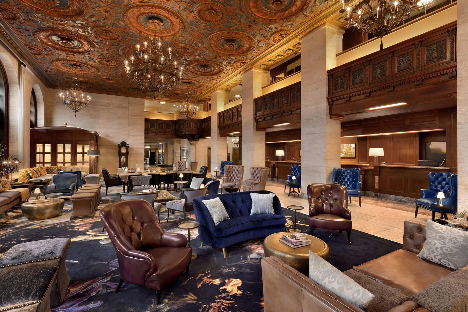 Lobby view of Hotel du Pont