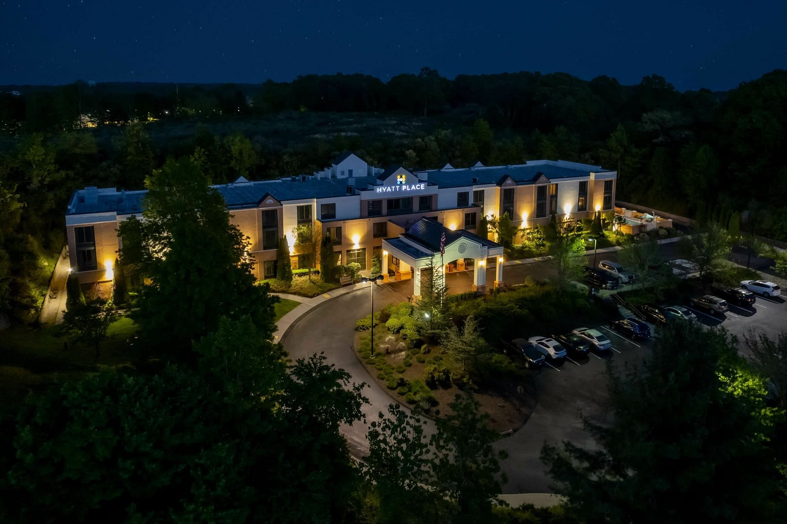 Building view of Hyatt Place Mystic