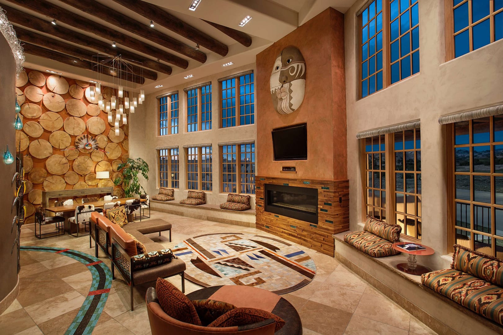 Lobby view of Hilton Santa Fe Buffalo Thunder