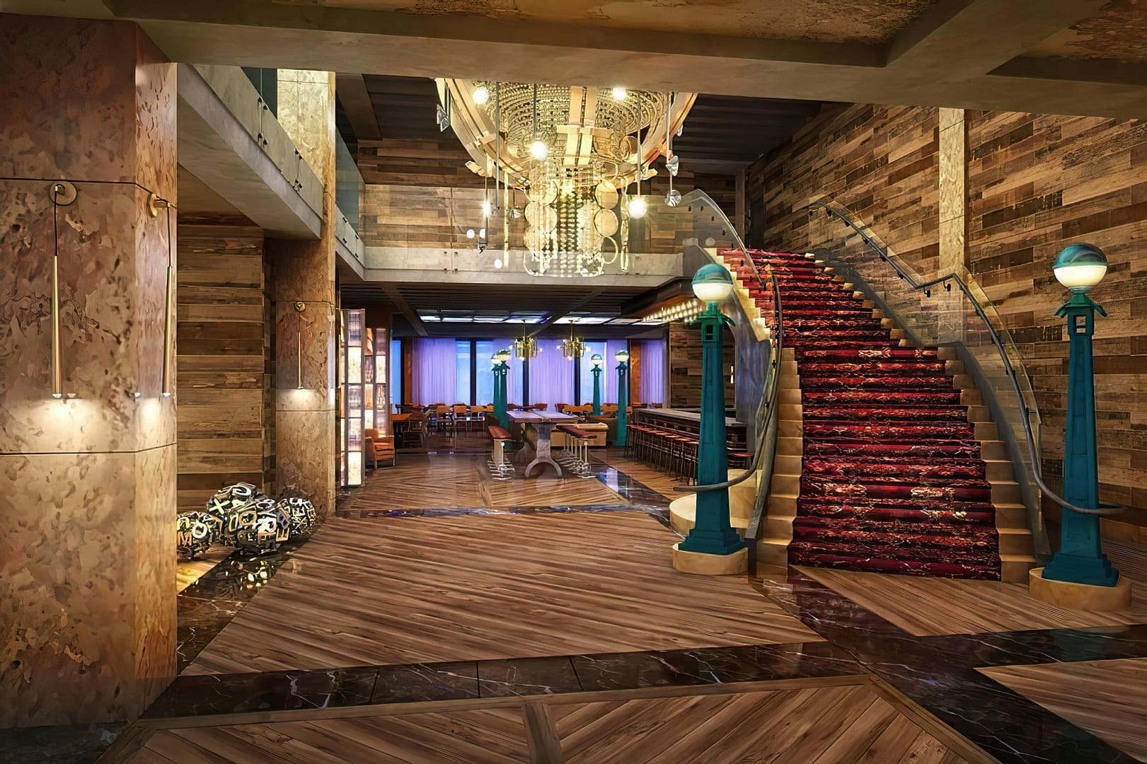 Stair view of Bobby Hotel