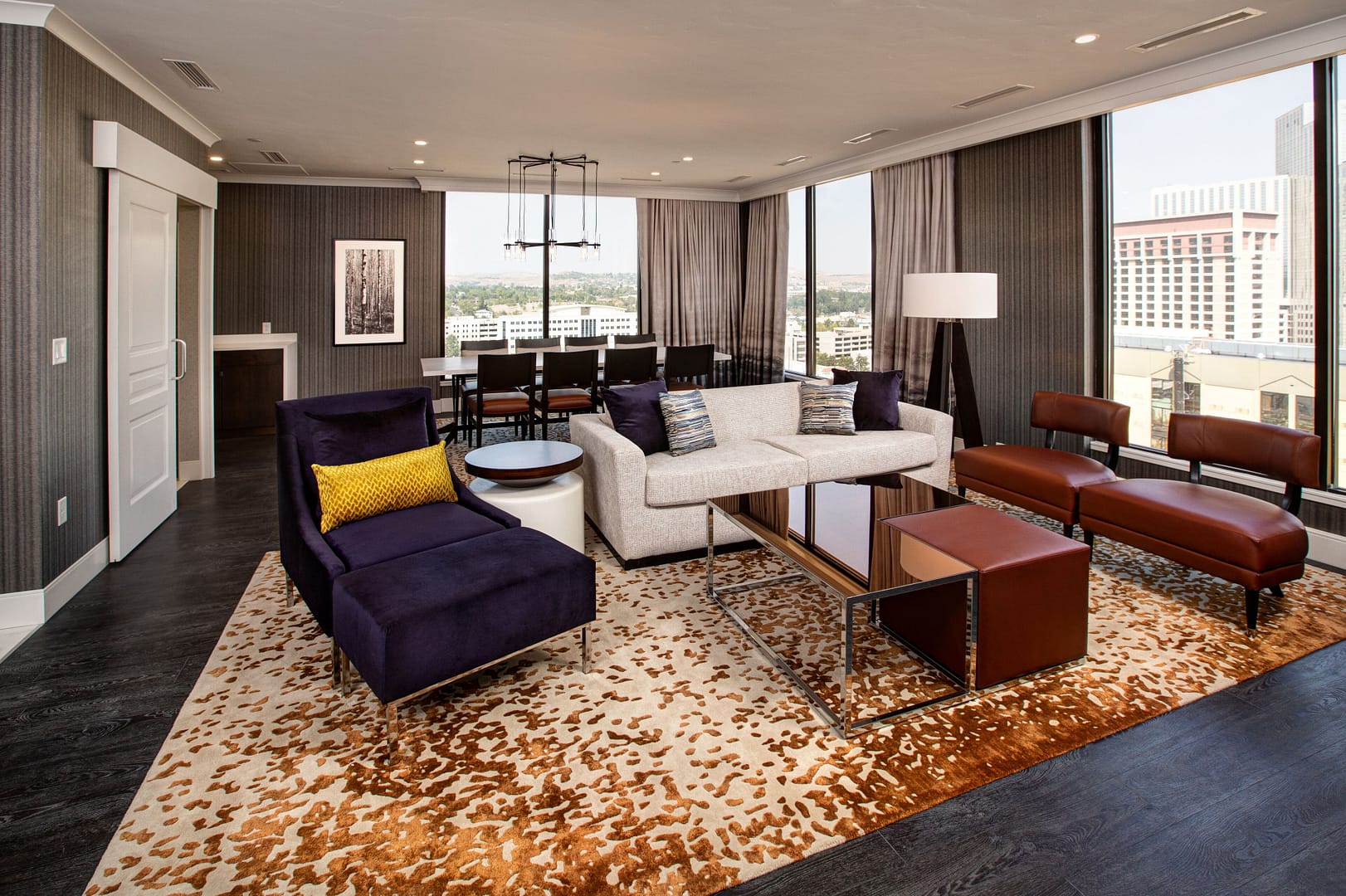 Living room view of J Resort in Reno