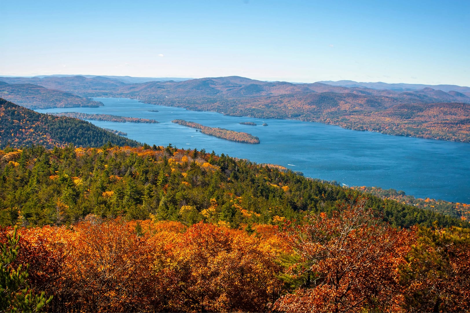Lake George from Buck Mountain Upstate New York