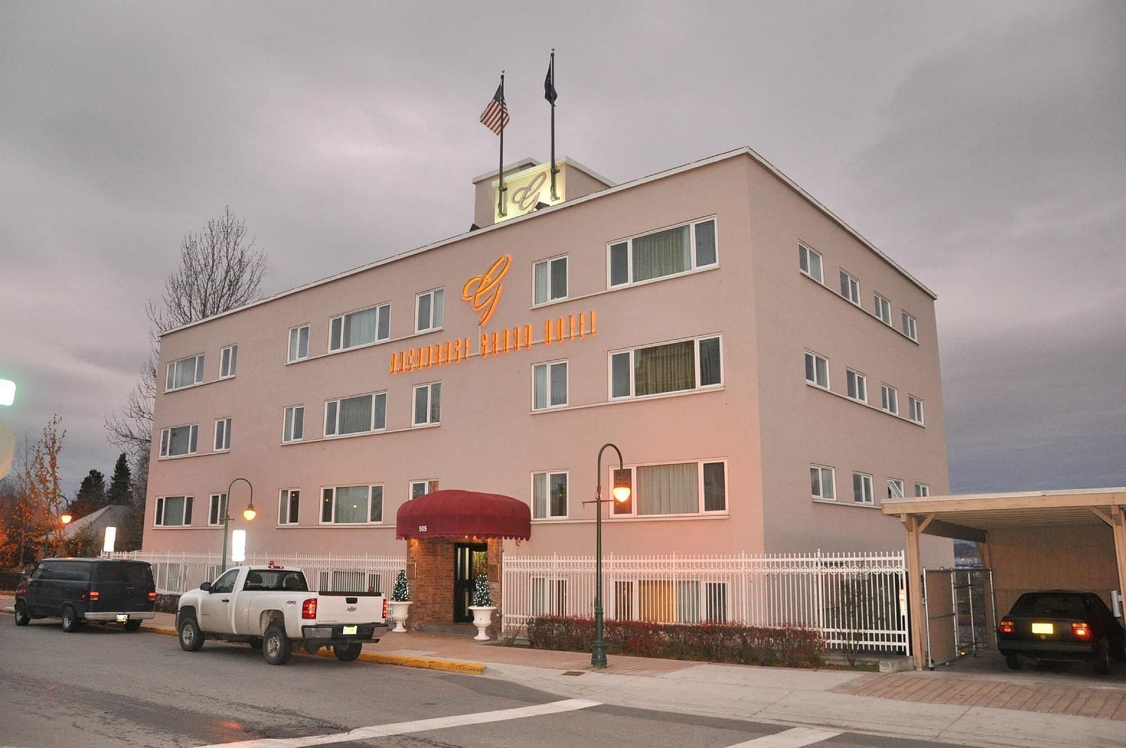 Building view of Anchorage Grand Hotel