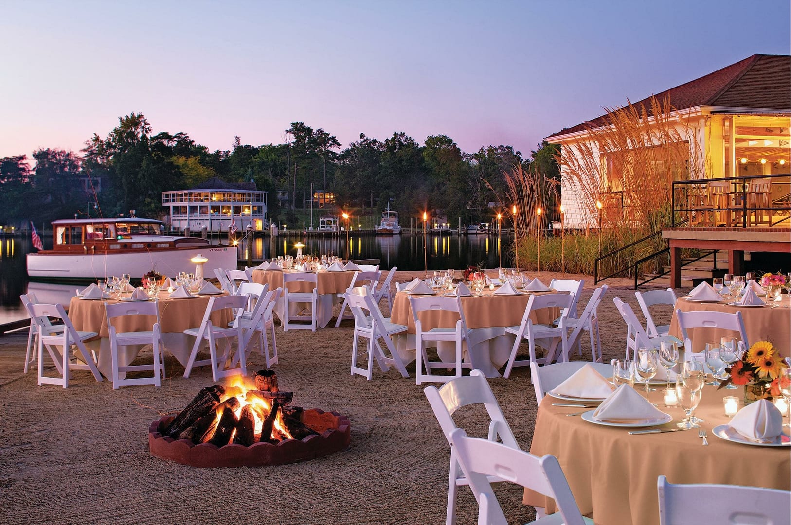 Banquet hall view of The Tides Inn