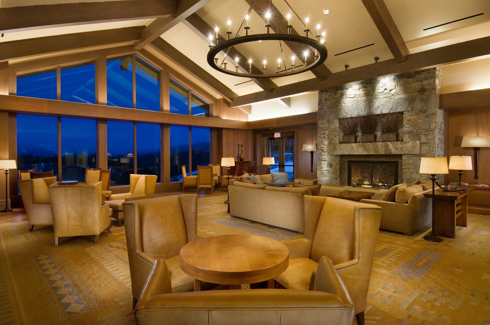 Lounge view of Suncadia Resort, Cle Elum