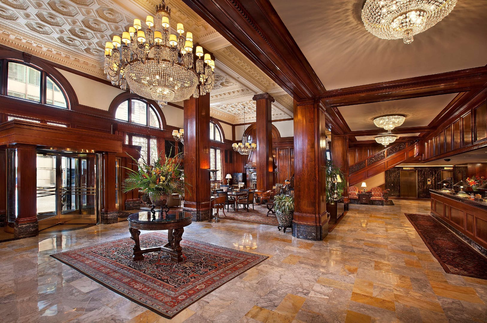 Lobby view of The Benson Portland, Curio Collection by Hilton