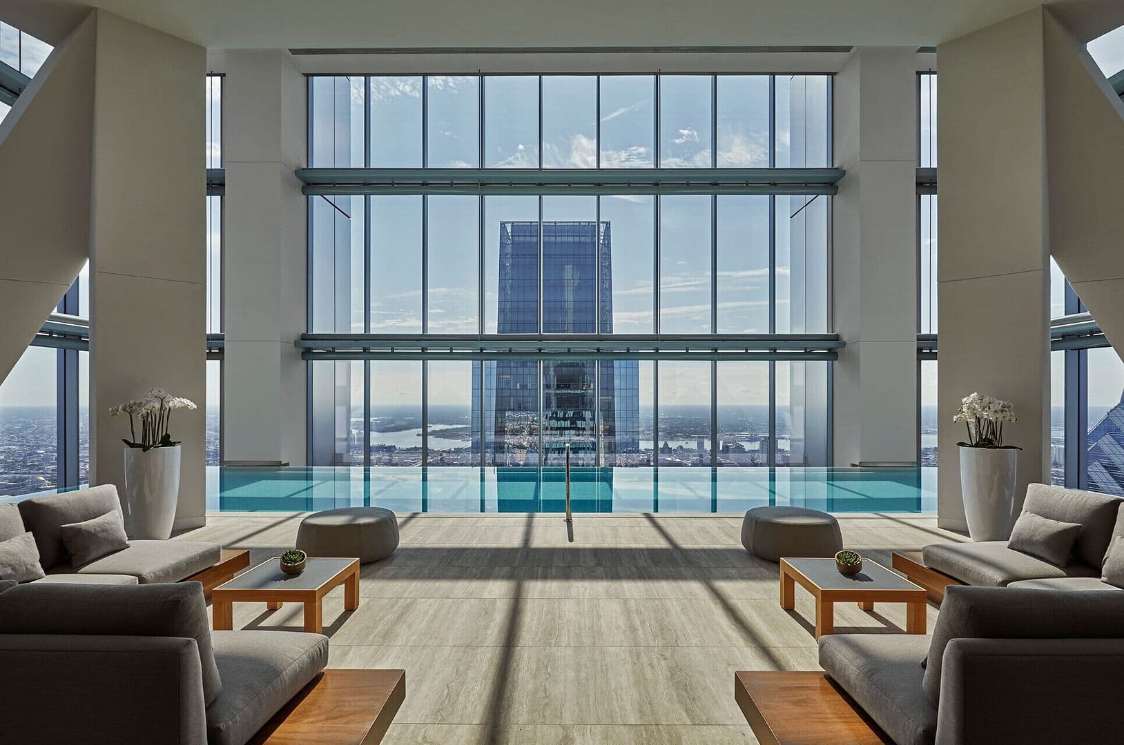 Pool view of Four Seasons Hotel Philadelphia at Comcast Center