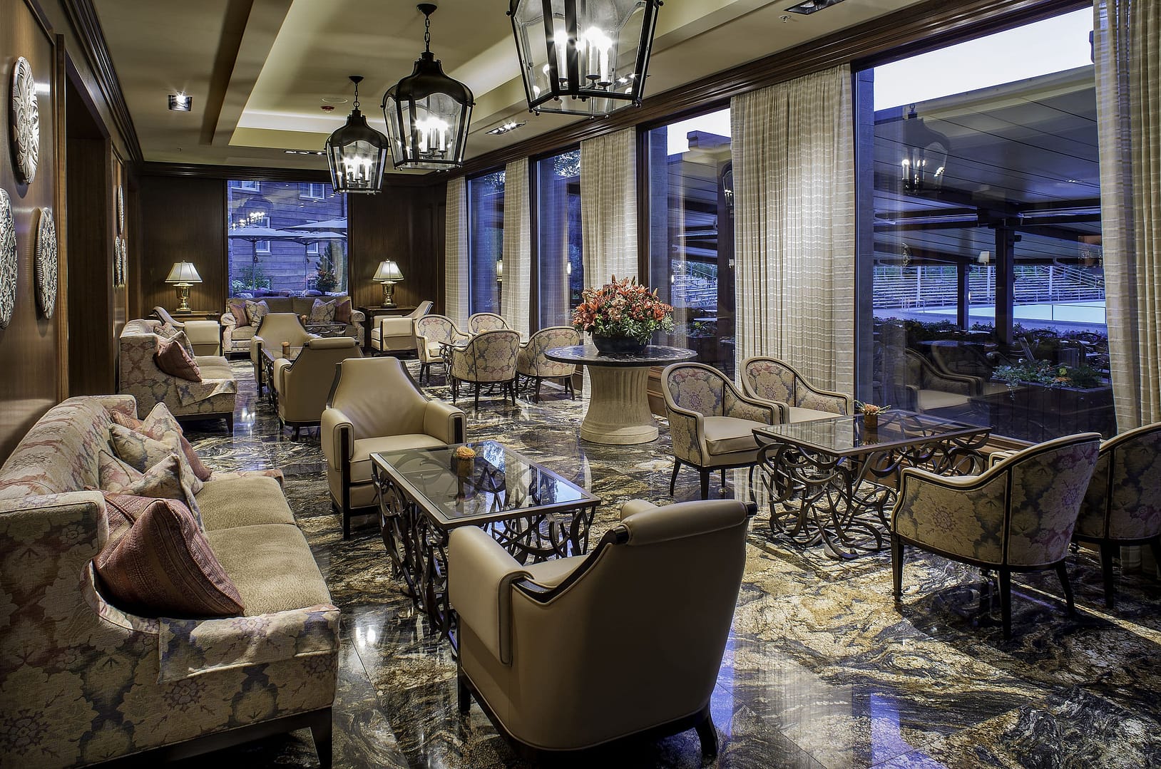 Lounge view of Sun Valley Resort