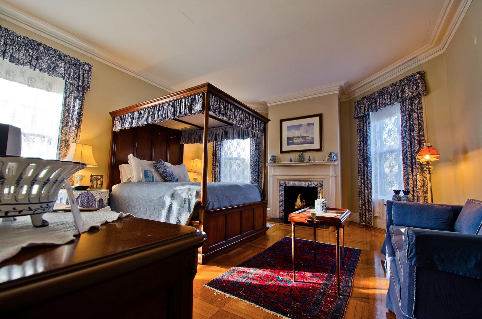 Bedroom view of Architects Inn -- George Champlin Mason