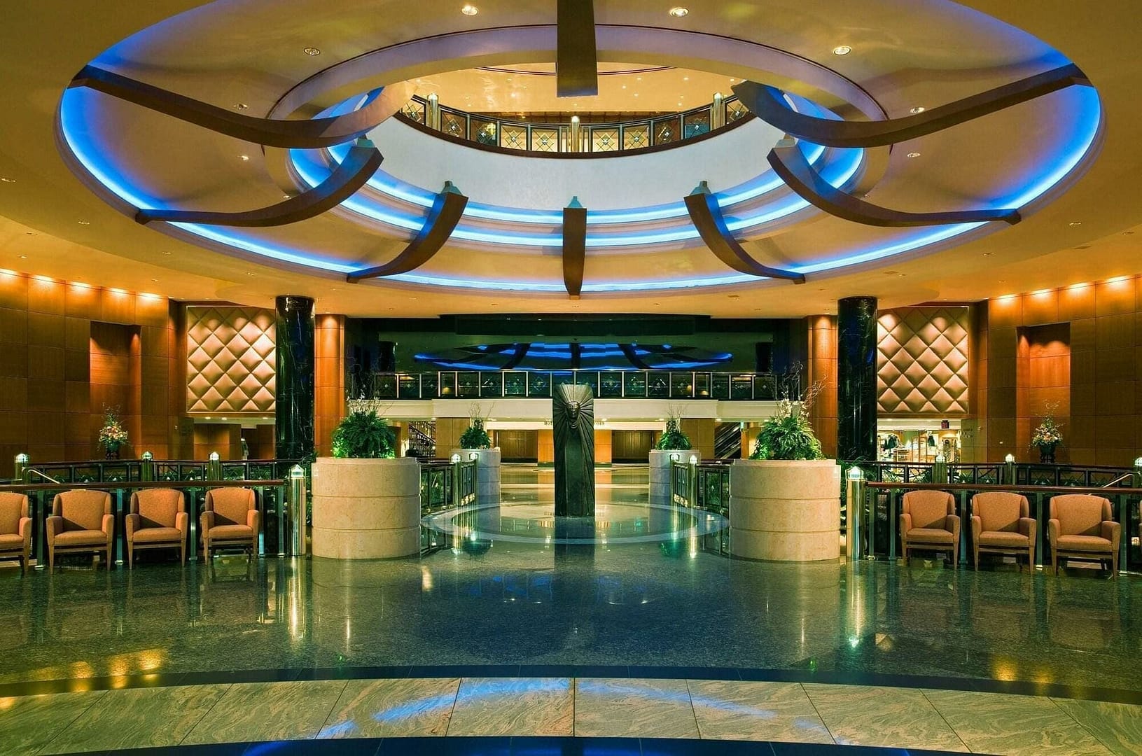 Lobby view of Grand Pequot Tower at Foxwoods