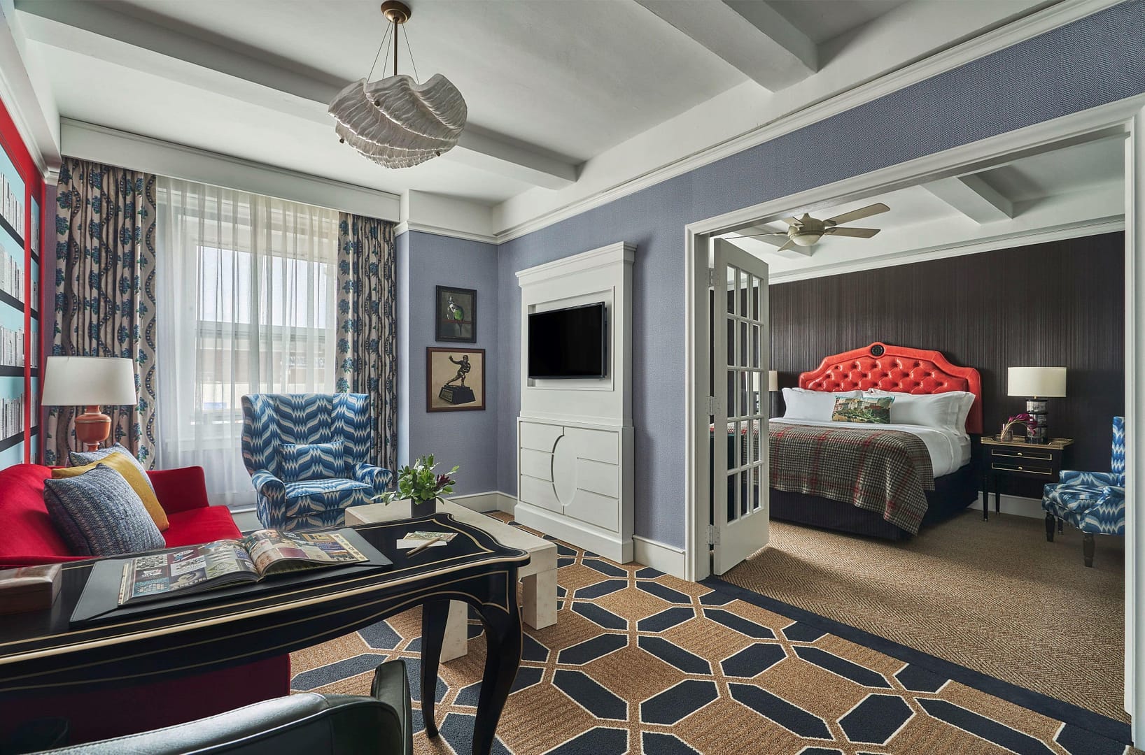 Living room view of Graduate Providence