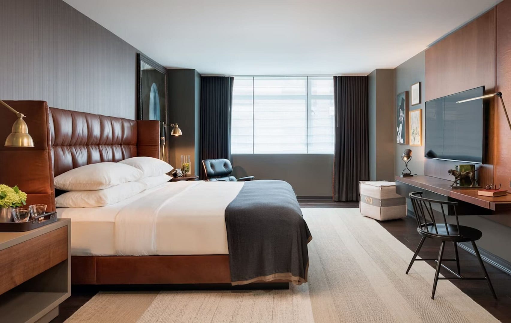 Bedroom view of Hotel AKA Boston Common