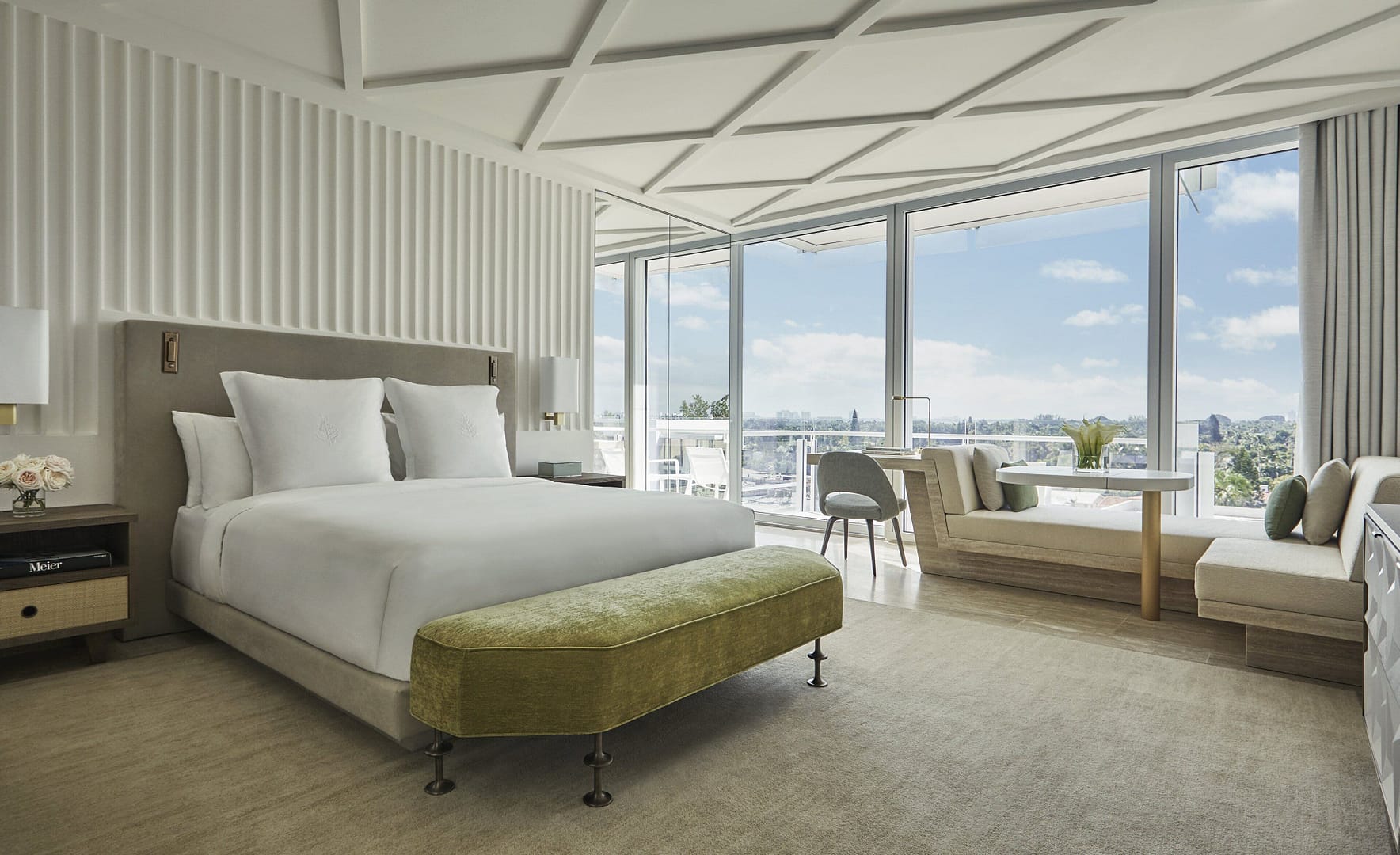 Bedroom view of Four Seasons Hotel at The Surf Club, Surfside, Florida
