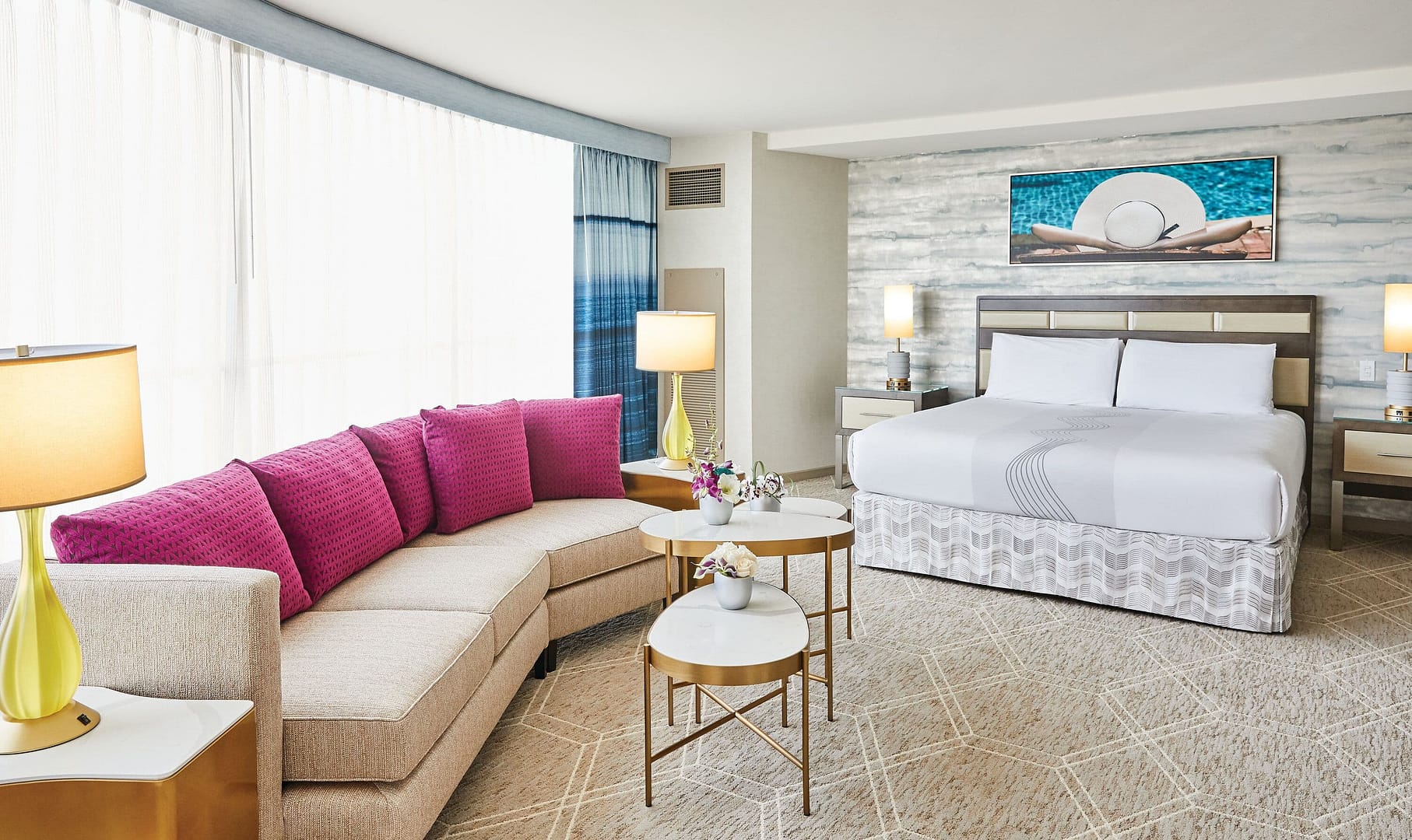 Bedroom view of Borgata Hotel Casino & Spa