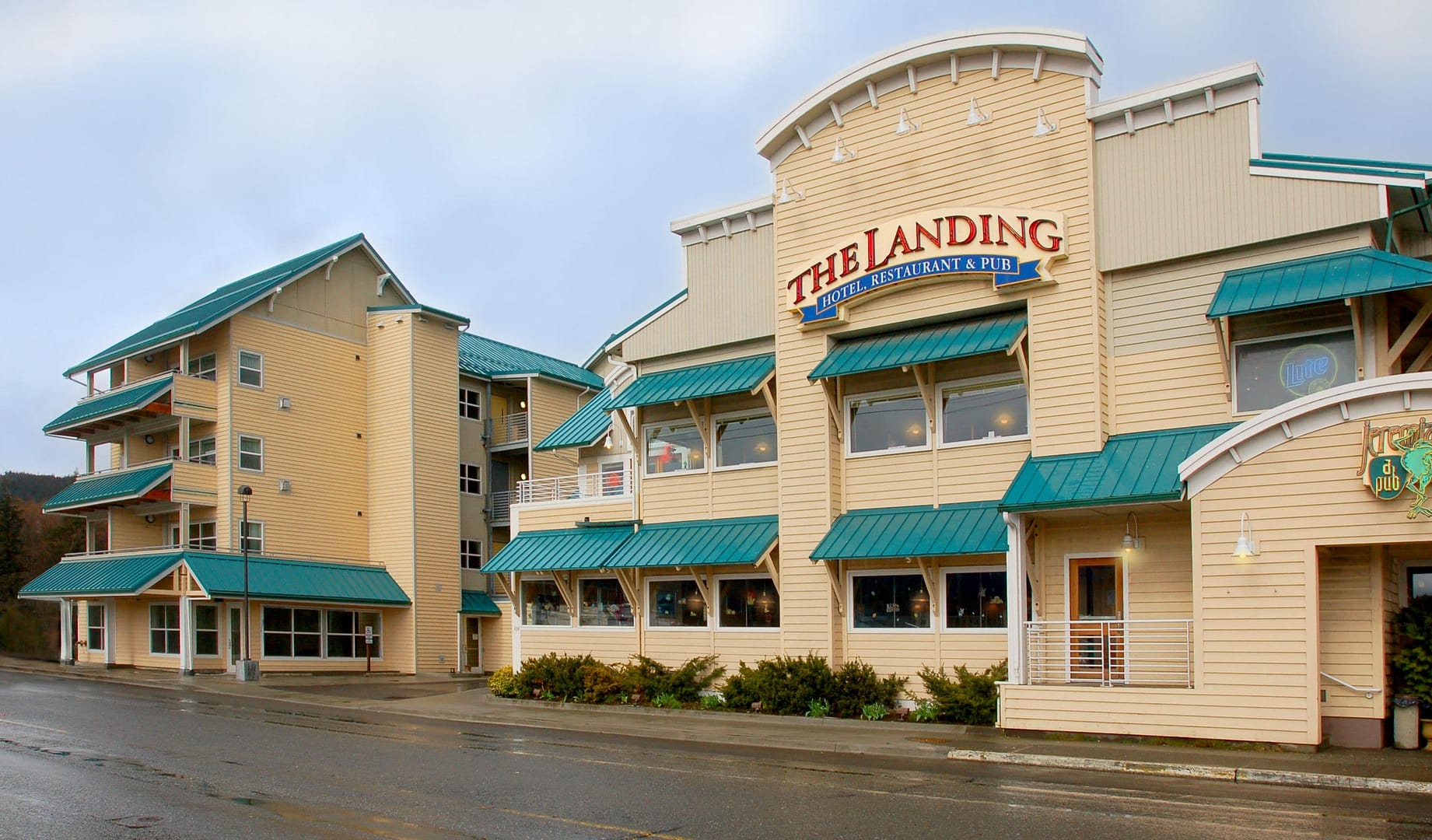 Building view of The Landing Hotel, Ketchikan