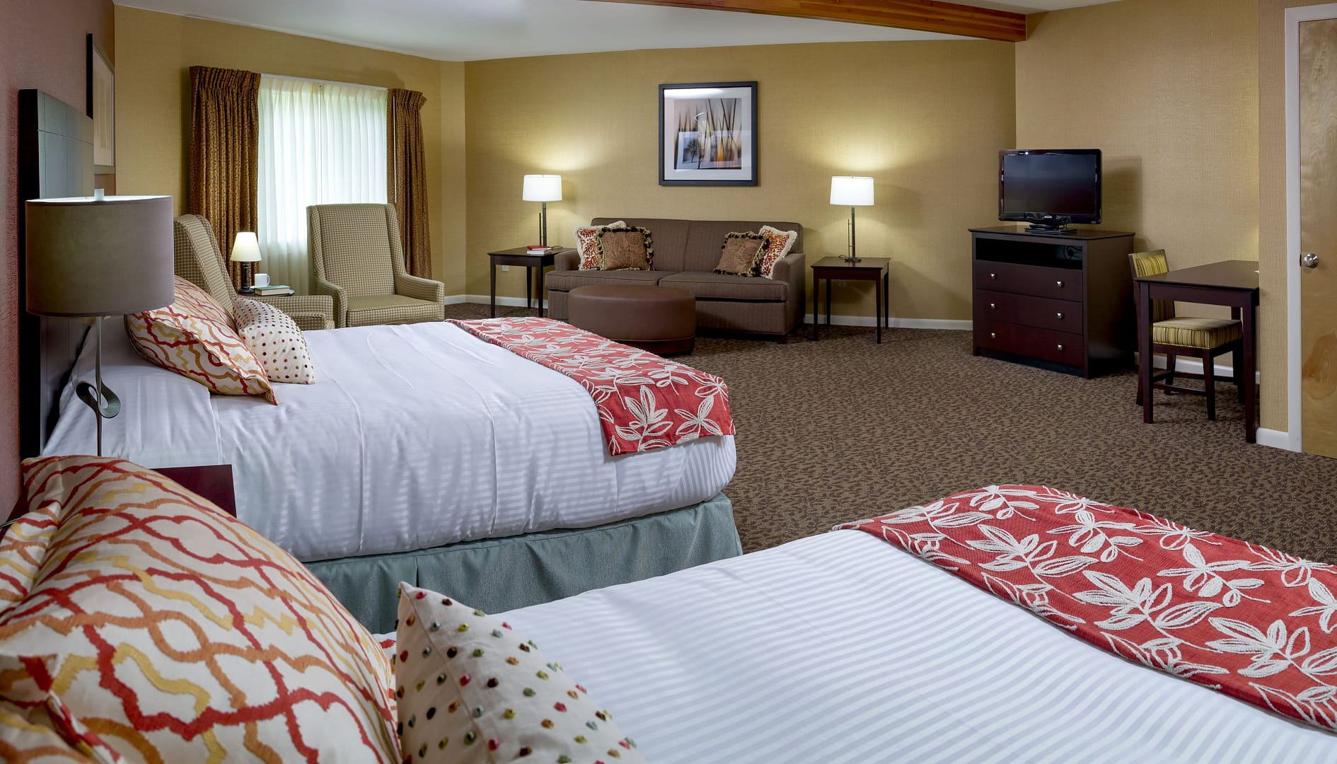 Bedroom view of Lake Morey Resort