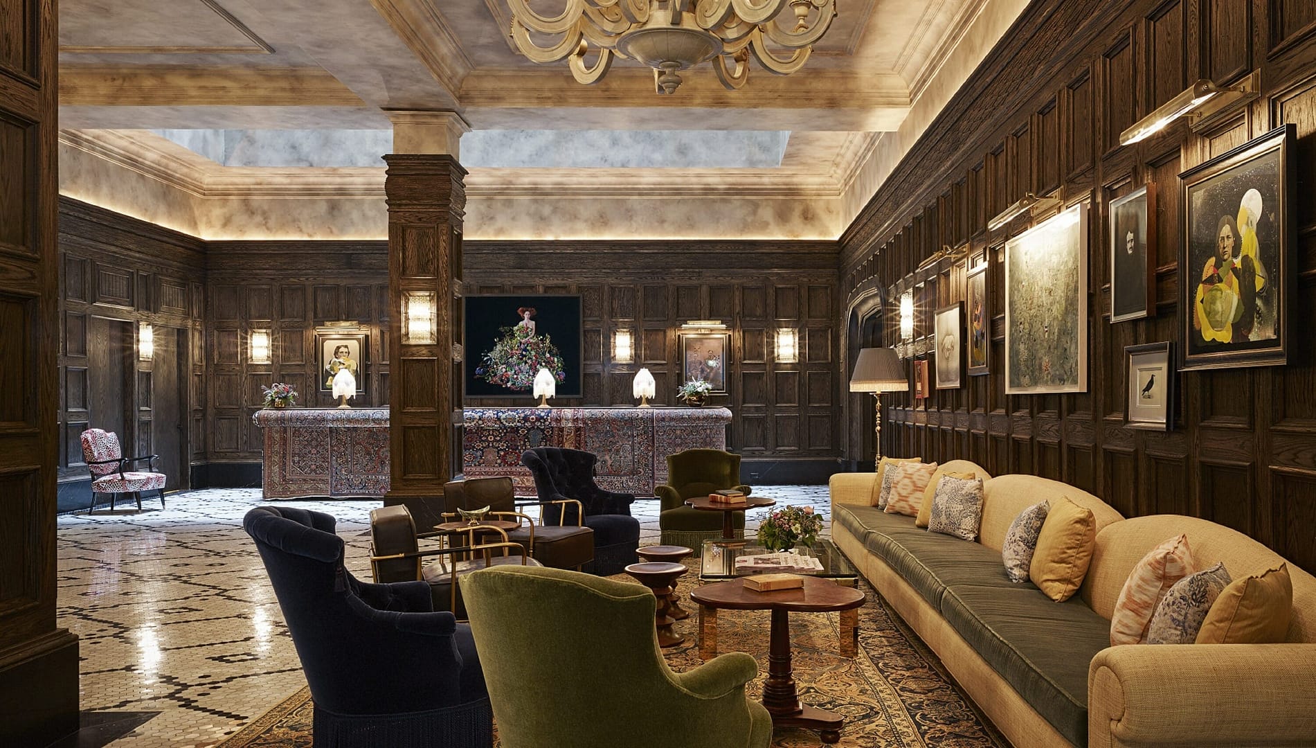 Lounge view of The Beekman, a Thompson Hotel