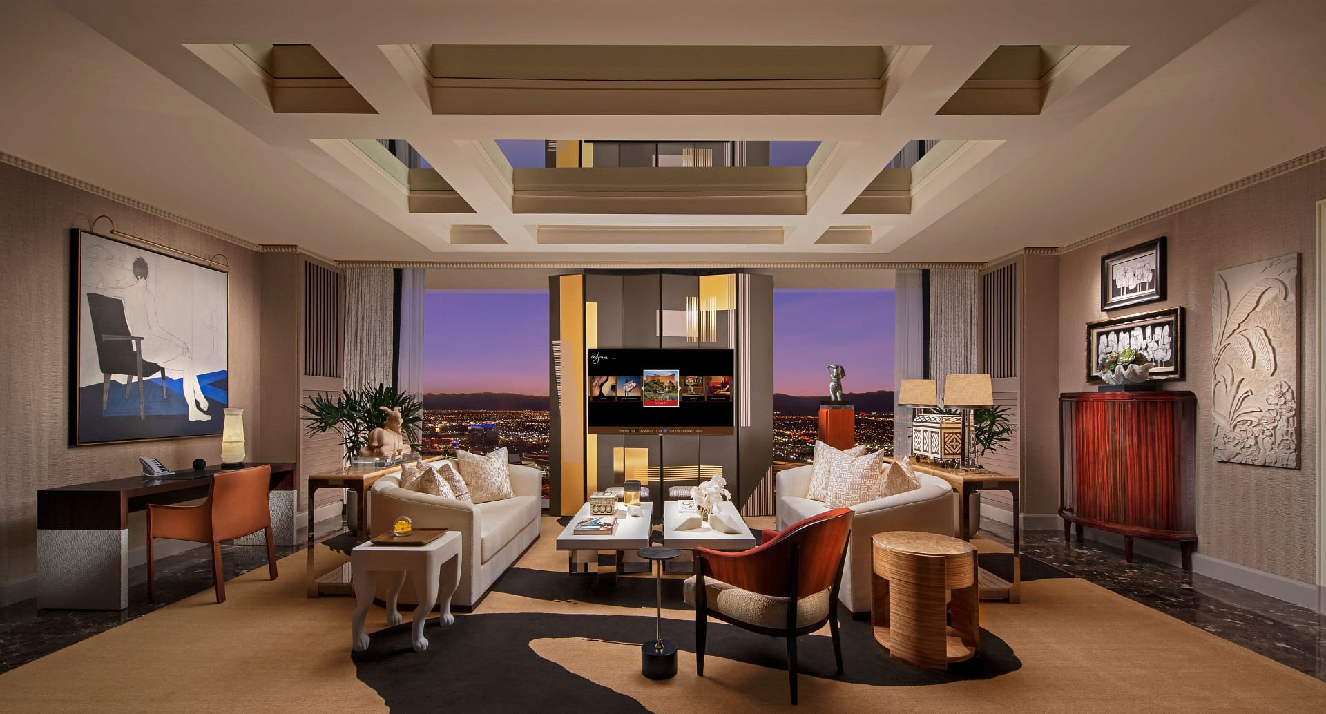 Living room view of Wynn Las Vegas