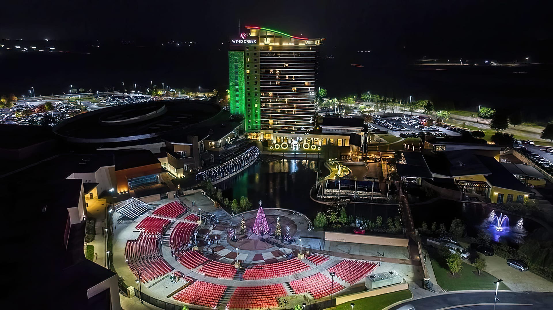 Outside view of Wind Creek Casino & Hotel, Atmore