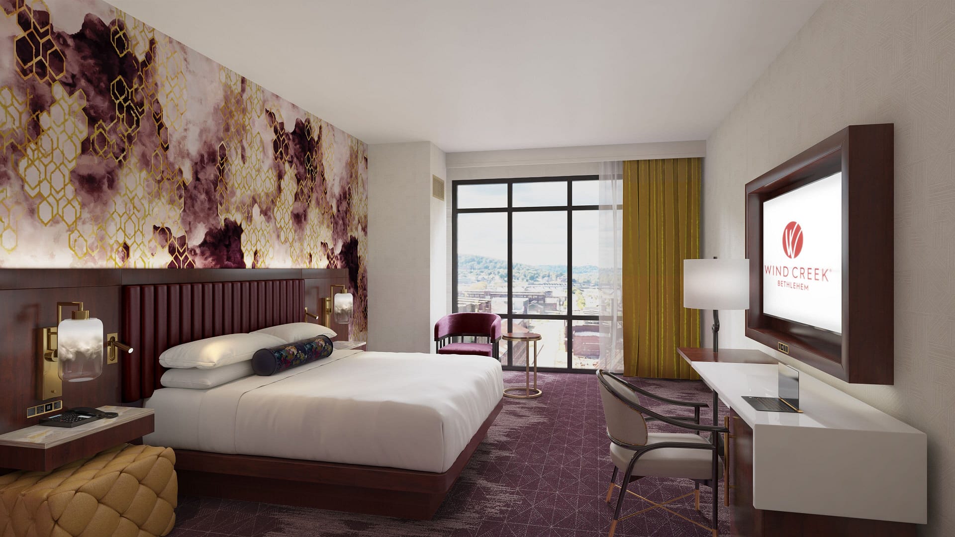 Bedroom view of Wind Creek Bethlehem