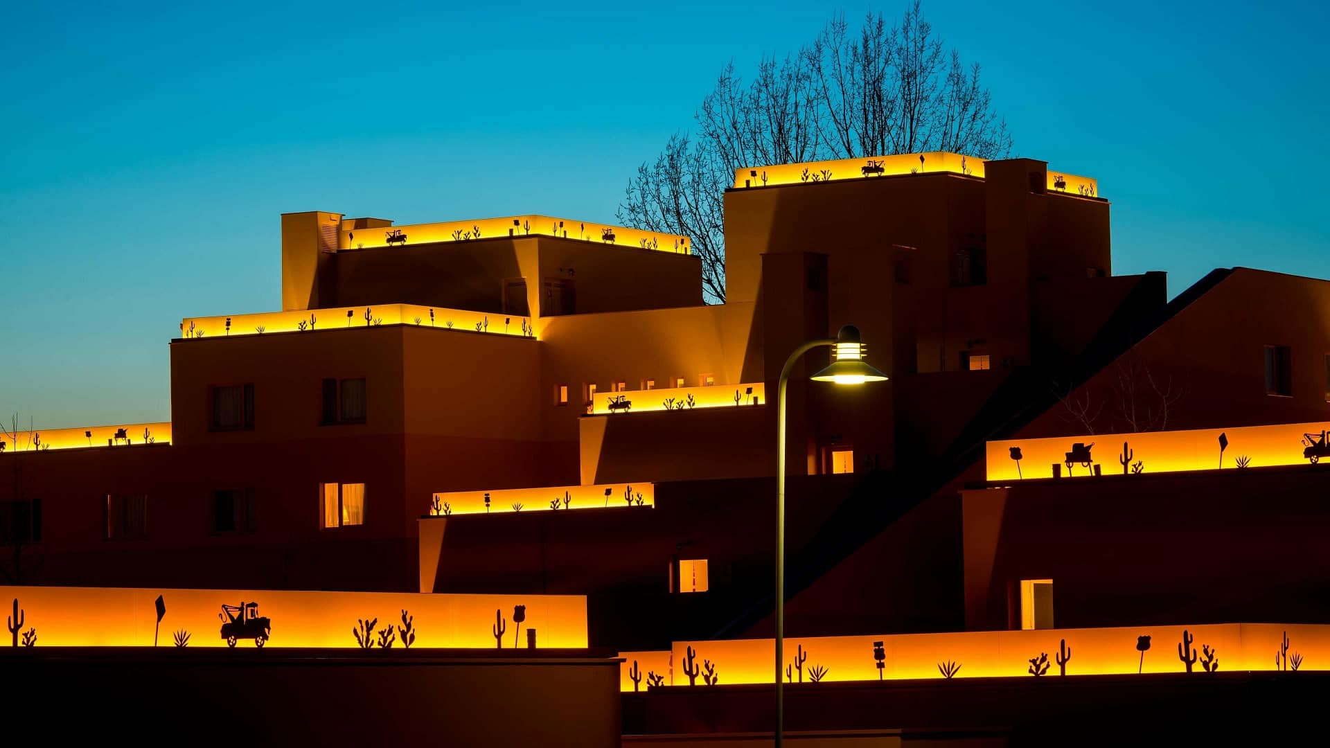 Building view of Disney Hotel Santa Fe