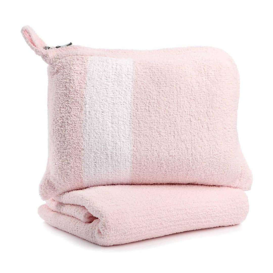 Kashwére Striped Travel Blanket