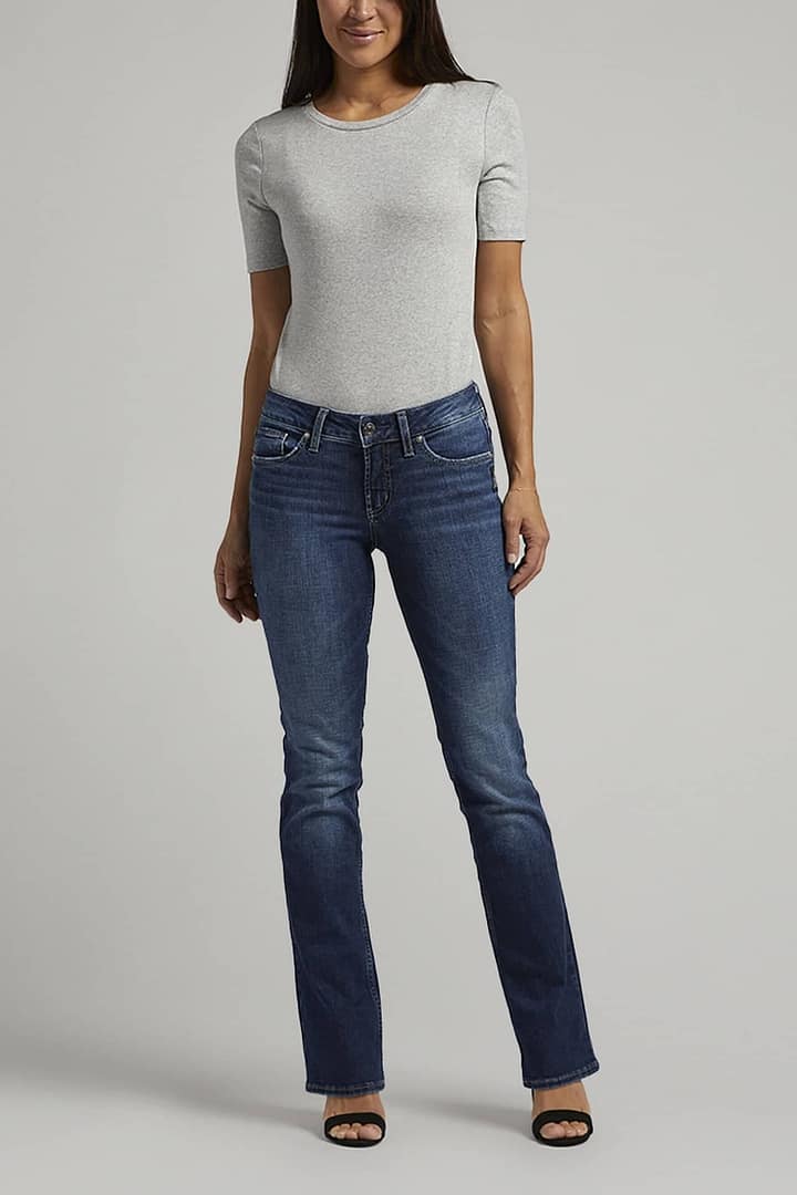 Silver Jeans Co. Suki Mid Rise Slim Bootcut Jeans
