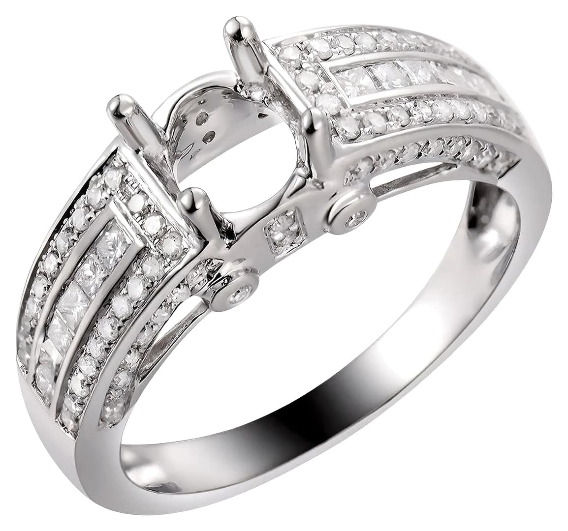 Semi-mount ring