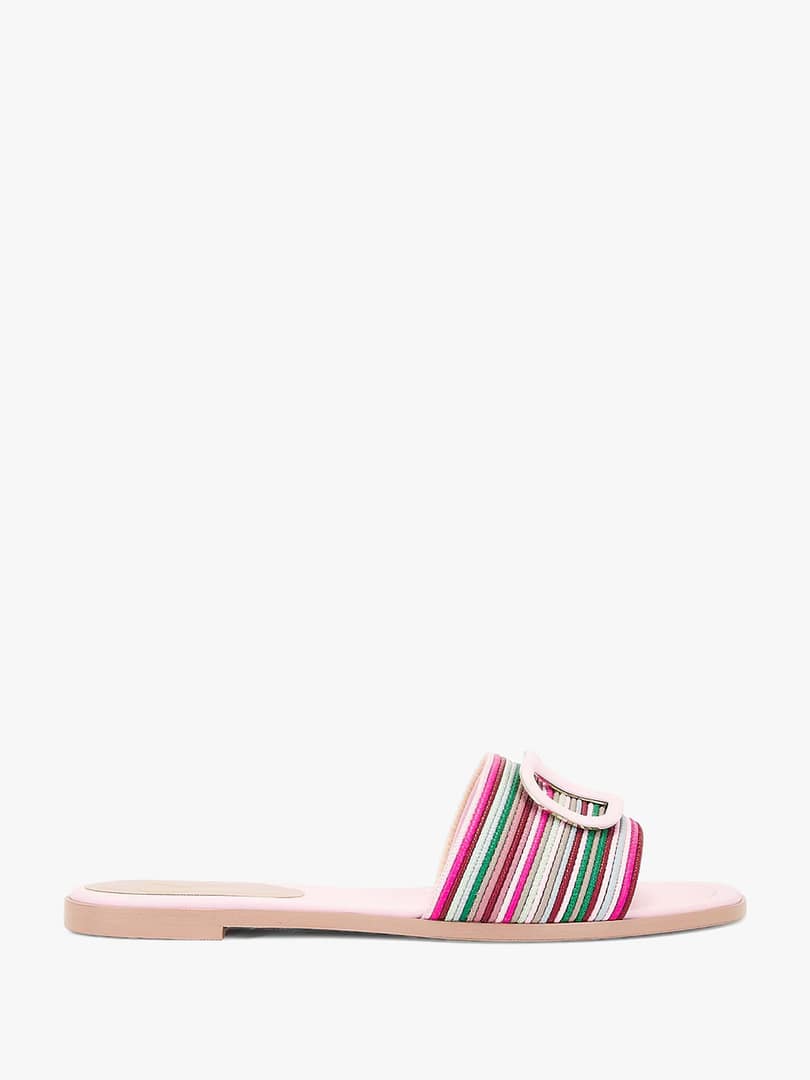 Valentino Garavani V Logo Signature Slide