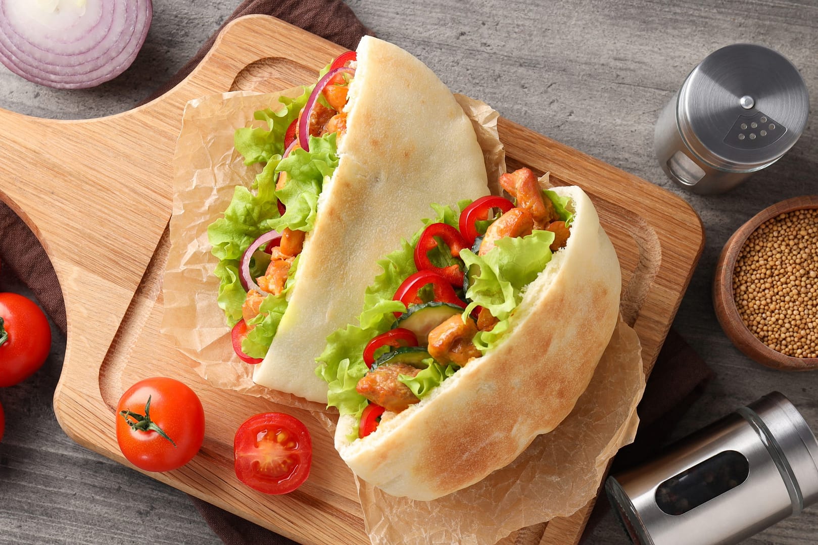 Chicken Pitas