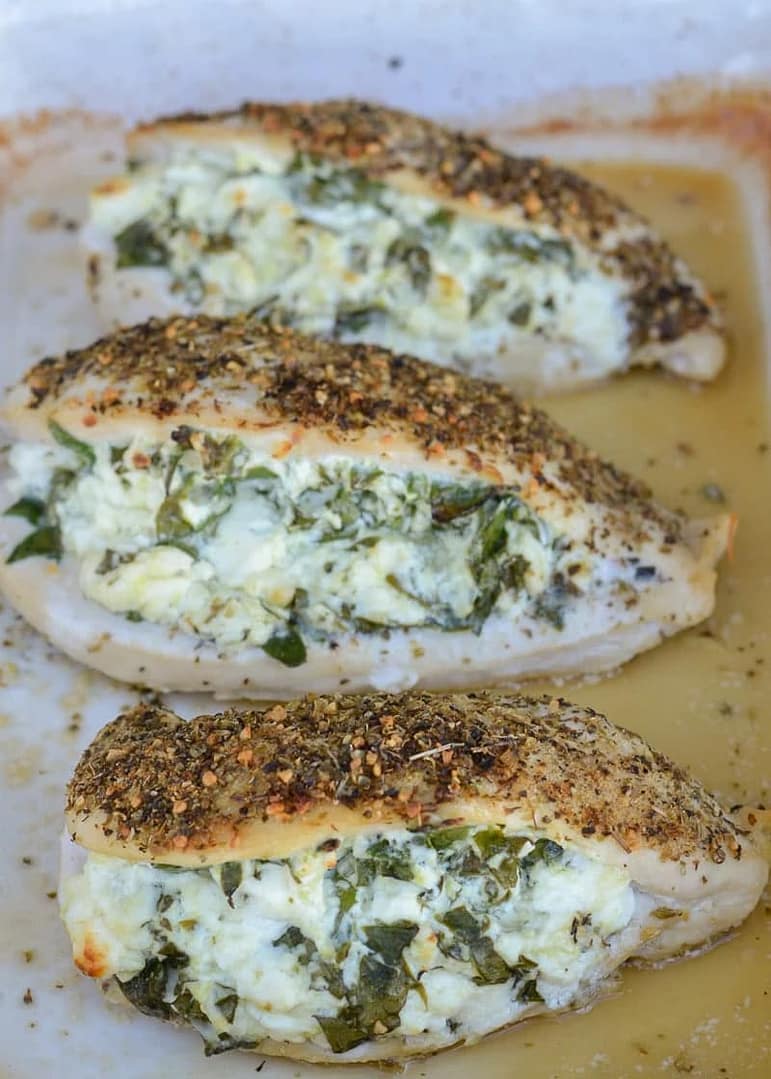 Spinach & Feta Stuffed Chicken