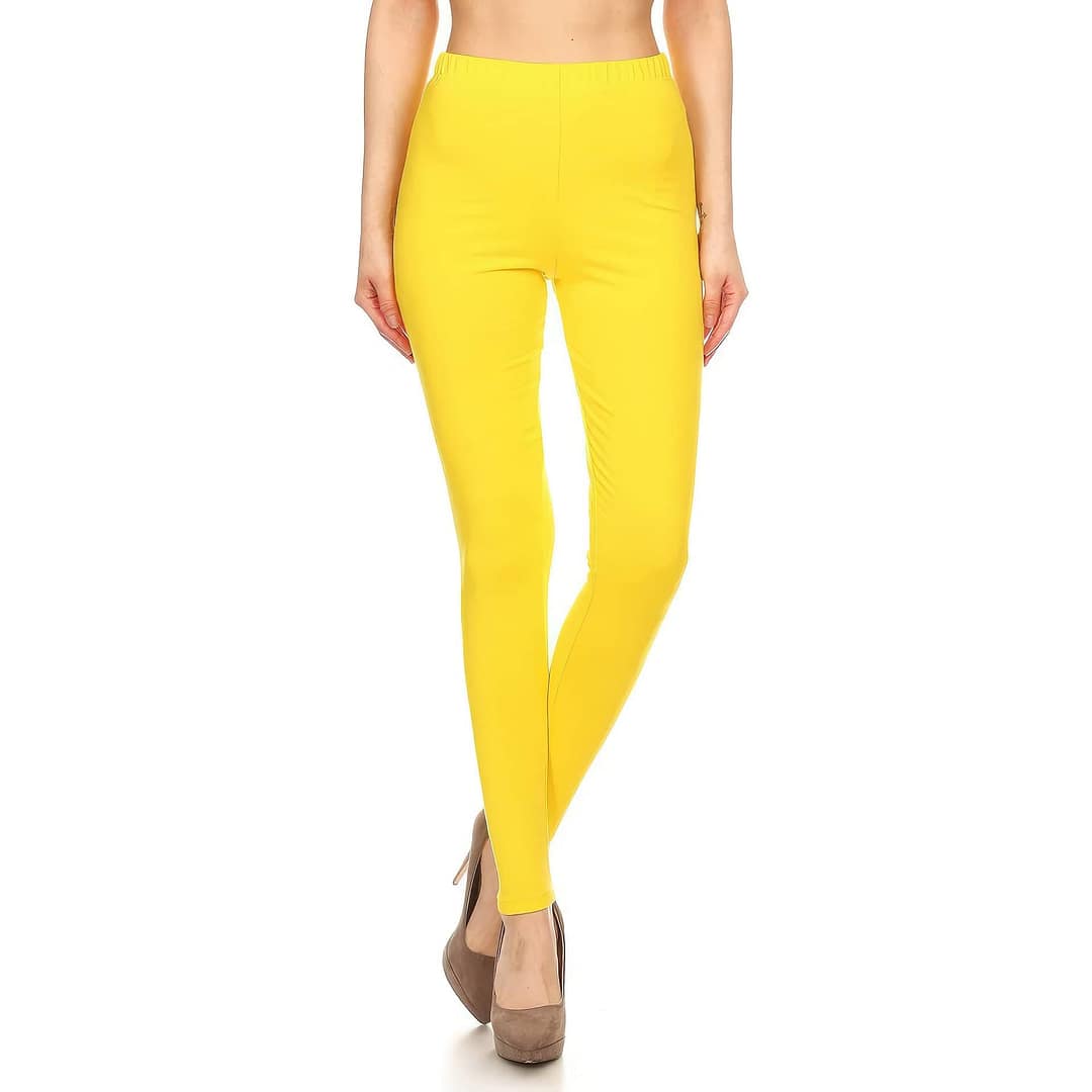Leggings Depot Ultra Soft Solid Cotton Leggings
