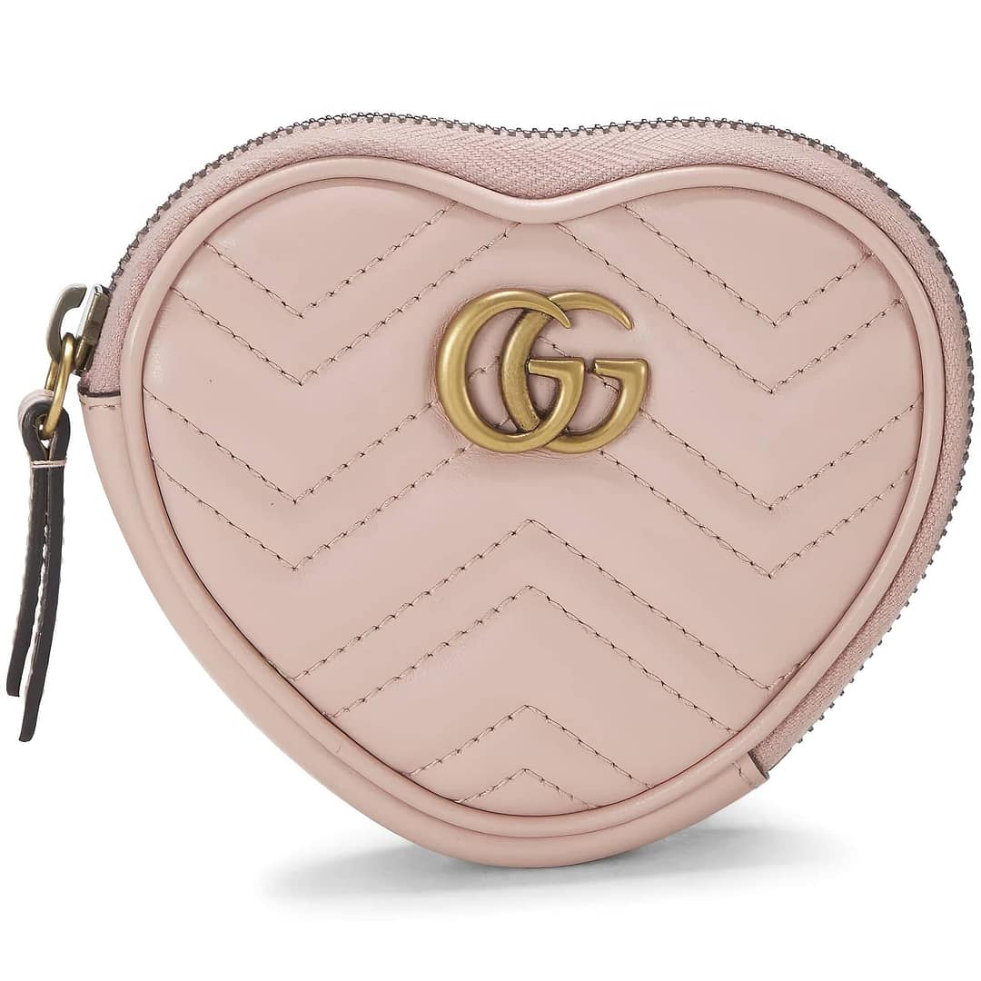 Gucci GG Marmont Heart-Shaped Coin Purse