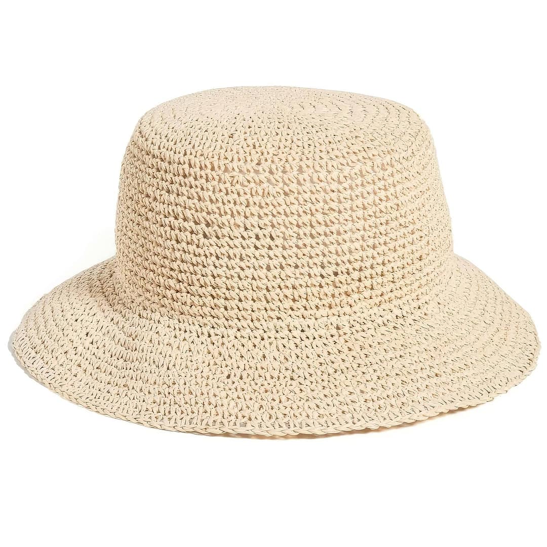 Madewell #MADEW45608 Straw Bucket Hat