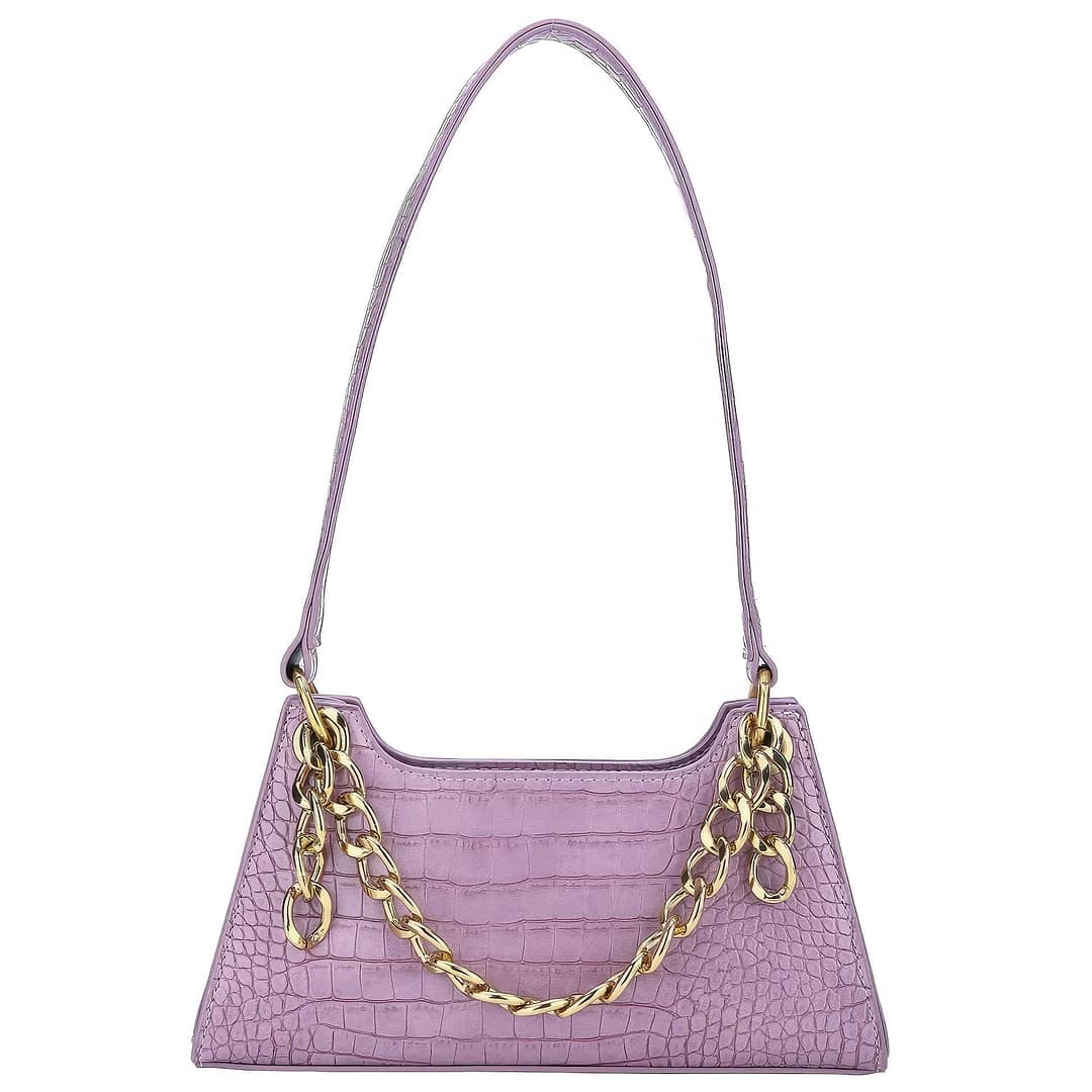 Small Shoulder Purse with Chain Decoration