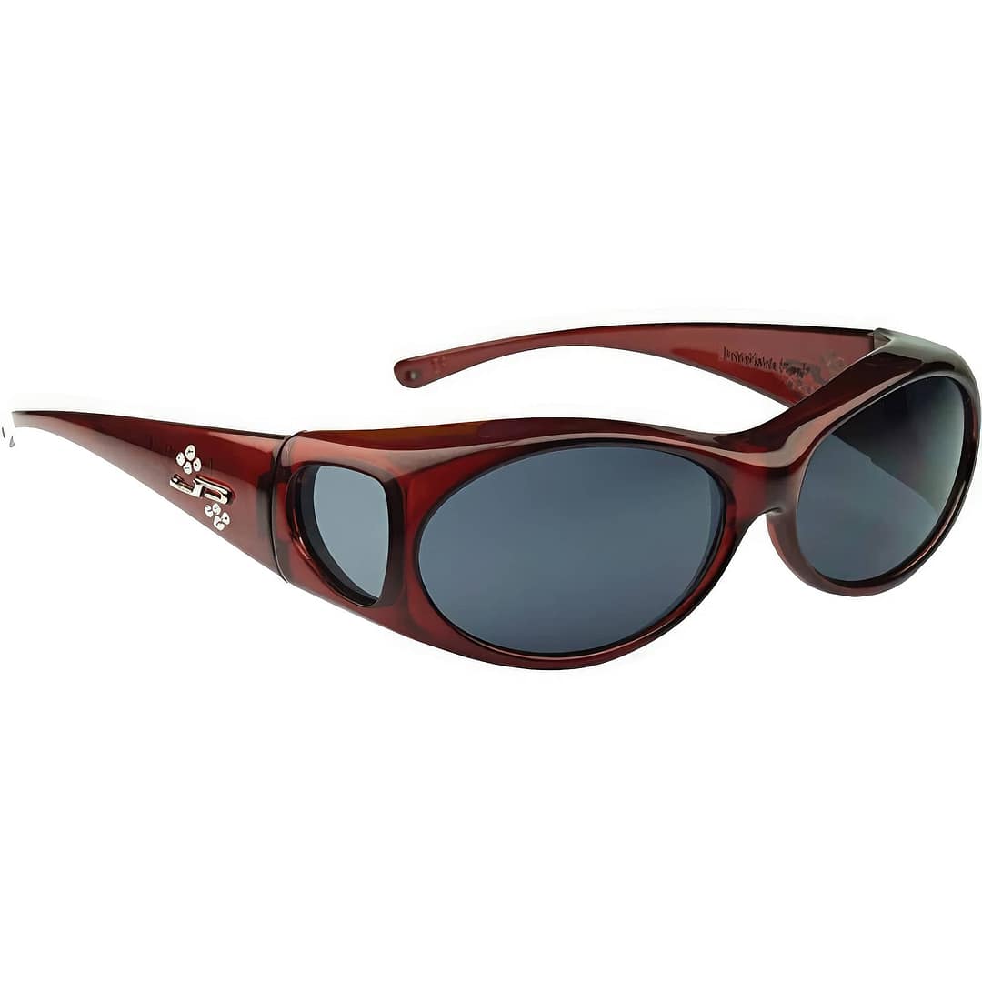 Jonathan Paul Fitovers Aurora Claret Polarvue Gray Sunglasses