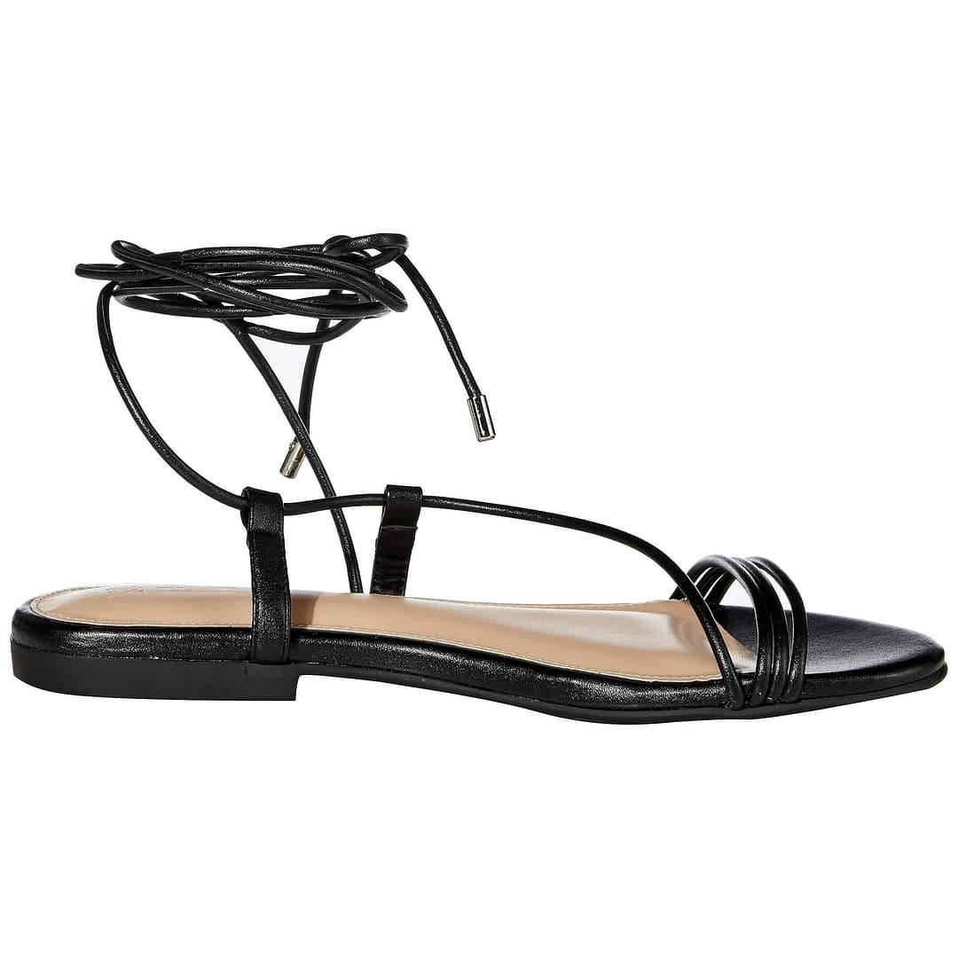 The Drop Samantha Flat Strappy Lace-Up Sandal