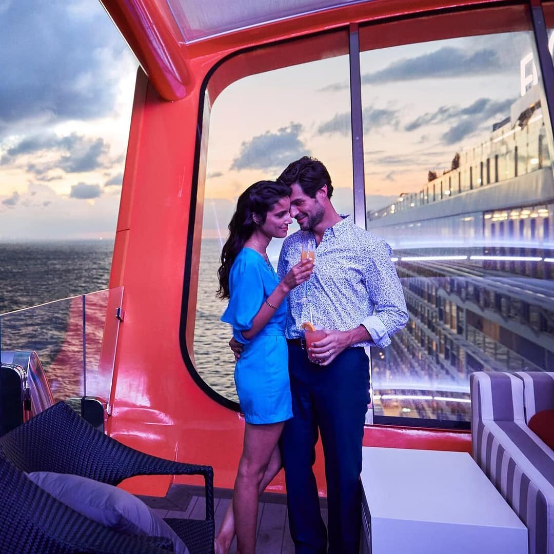 Couple in a Celebrity Cruises ship