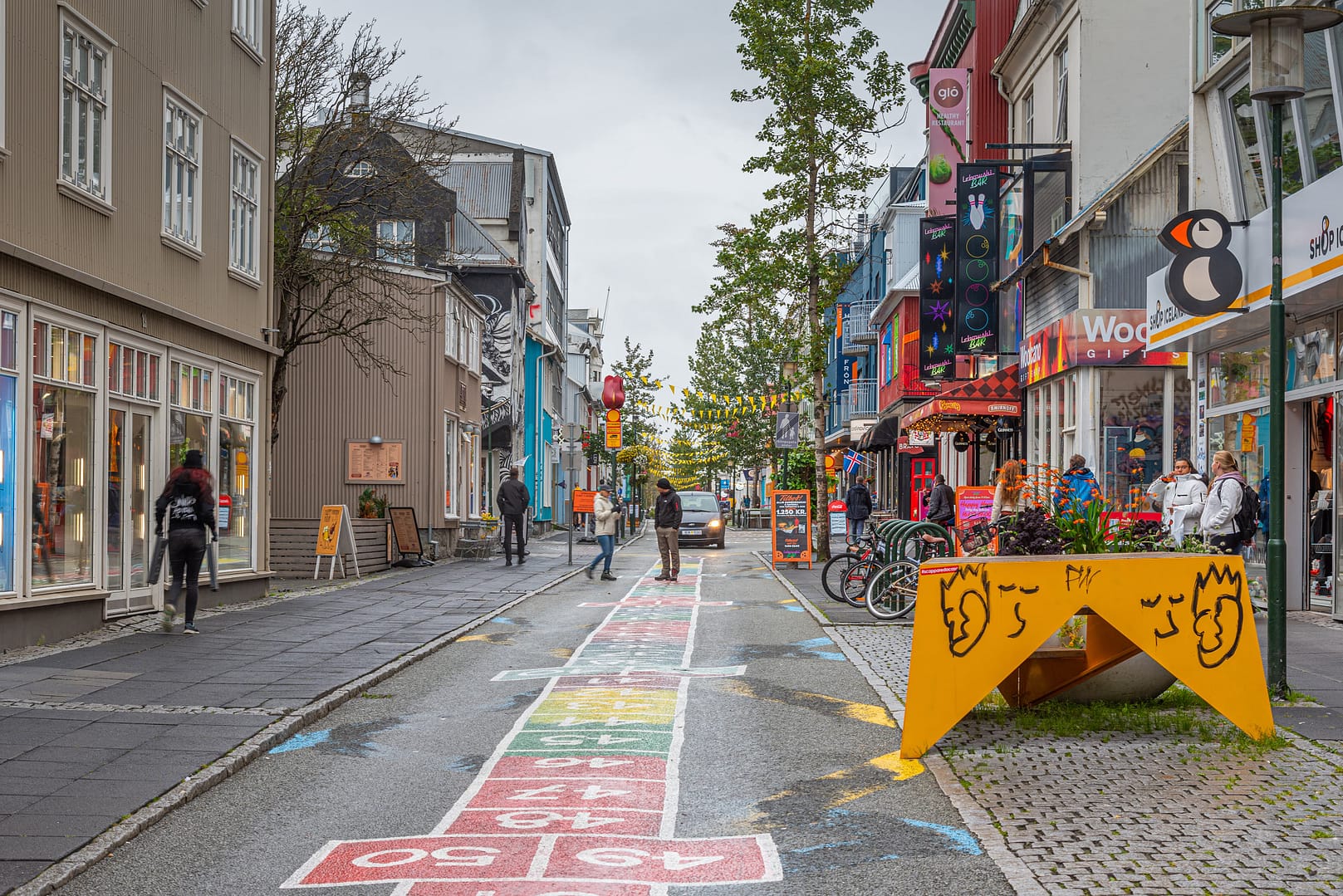 Laugavegur street, Reykjavík